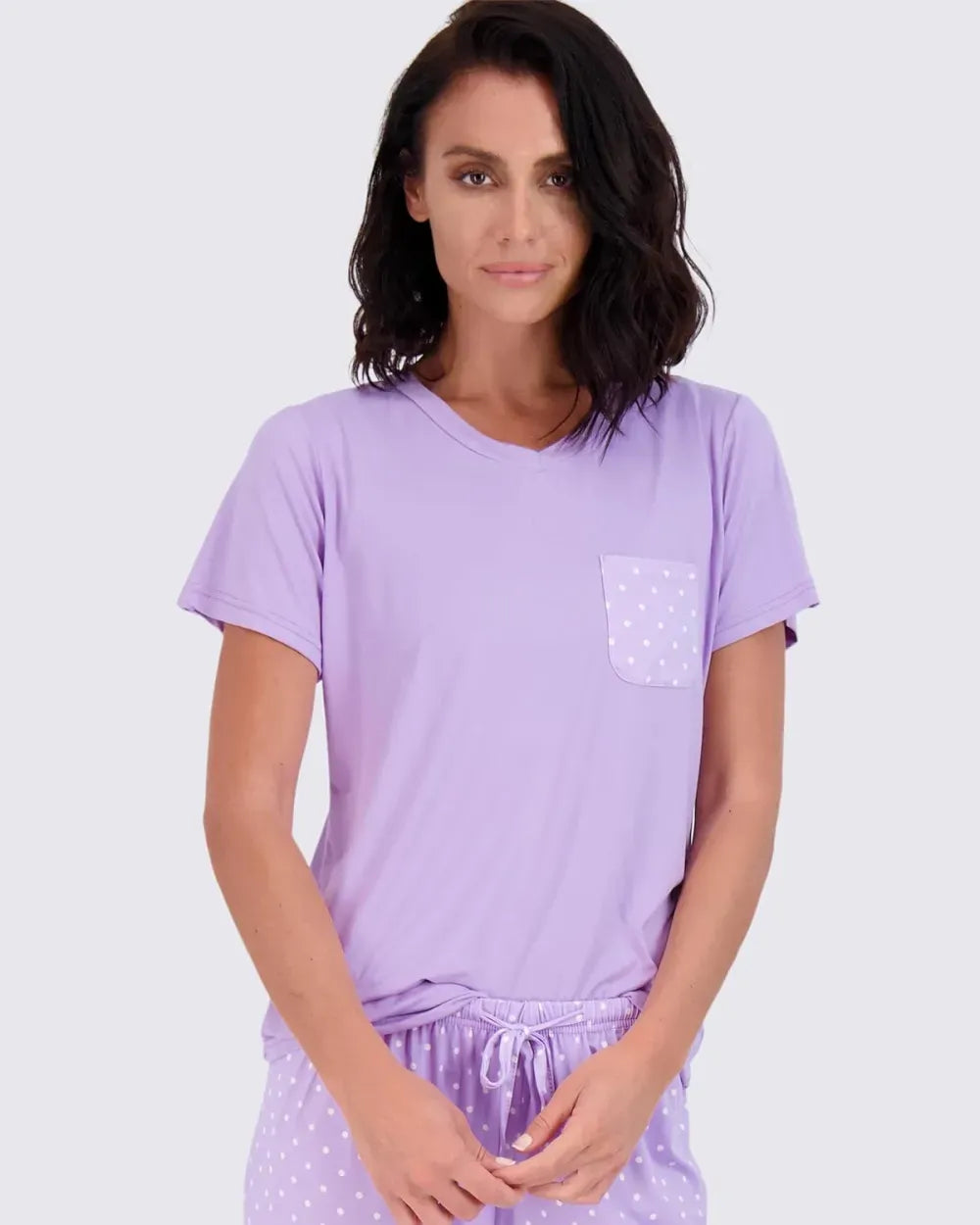 Real Essentials 2 Pack: Women’s Pajama Set Super-Soft Short & Long Sleeve Top With Pants (Available In Plus Size)