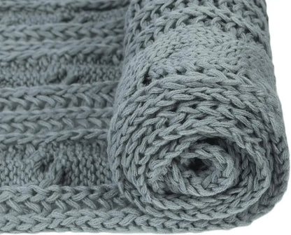 Women And Mens Winter Thick Cable Knit Wrap Chunky Long Warm Scarf
