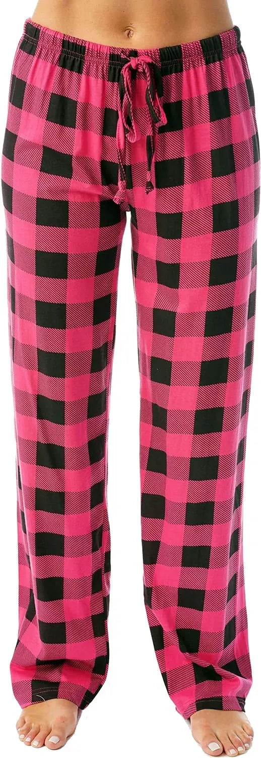 Women Pajama Pants Sleepwear Buffalo Plaid Pajamas