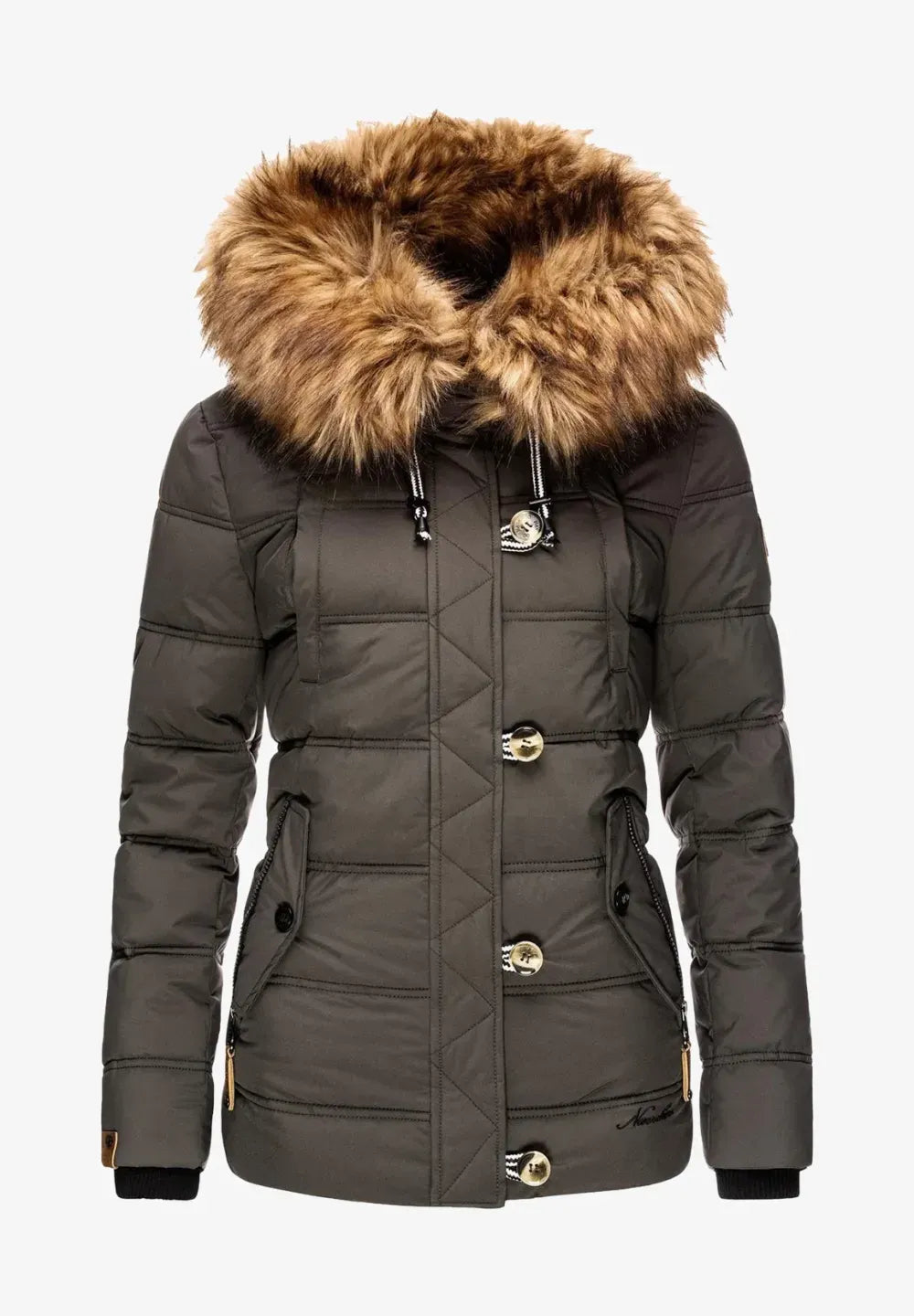 Women's windproof padded jacket Orange