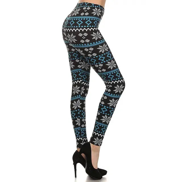 Santa Claus Leggings Jogger Pants Women's Christmas Christmas Christmas Eve Adults' Christmas New Year Eve Polyester Lycra Spandex Pants