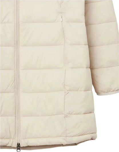 Women's Lightweight Water-Resistant Hooded Puffer Coat (Available in Plus Size)