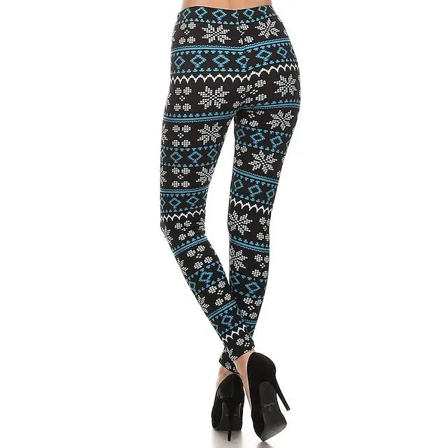 Santa Claus Leggings Jogger Pants Women's Christmas Christmas Christmas Eve Adults' Christmas New Year Eve Polyester Lycra Spandex Pants